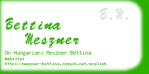 bettina meszner business card